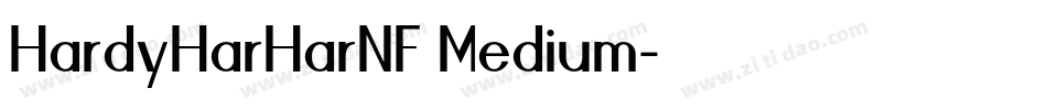 HardyHarHarNF Medium字体转换